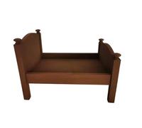 Accessoires de photographie pour nouveau-nés Petit lit/table d'appoint en bois massif Aide à la pose de bébé Accessoires de décoration en bois massif Table de séance photo pour bébé