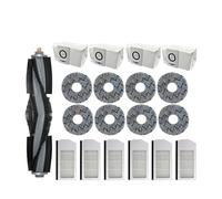 Accessoires de pièces d'aspirateur robot, sac à poussière, filtre Hepa, brosse latérale principale, poubelle de vadrouille, compatible avec Ecovacs Deebot X1 OMNI / T10 OMNI (Color : 19PCS)