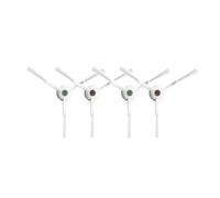 Accessoires de pièces d'aspirateur robot, sac à poussière, filtre Hepa, brosse latérale principale, poubelle de vadrouille, compatible avec Ecovacs Deebot X1 OMNI / T10 OMNI (Color : 4PCS)