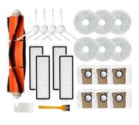 Accessoires de pièces de rechange pour Xiaomi Mijia Omni /X10 Plus/Dream S10 Pro/Dream L10S Ultra, kit d'accessoires de remplacement pour aspirateur, 1 brosse principale, 4 brosses latérales, etc.