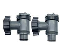 Accessoires de piscine - Valve à piston de rechange - Robinet d'arrêt de piscine - Valve à piston - Pompe de filtration pour piscine - Raccord de valve de piston pour Hnemix INT-EX Bes-tw-ay Coleman -