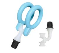 Accessoires de pistolet de massage 3,4 cm, conception L, embout double anneau, plug-and-play, salon & maison, pour hommes Interface size: 18-19 mm