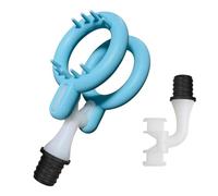 Accessoires de pistolet de massage à diamètre intérieur de 4,1cm, conception en L pour répondre à différents besoins, percussion en profondeur avec embout à double anneau Interface size: 12-13 mm