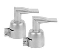 Accessoires de pistolet de soudage en plastique à air chaud buse plate en acier inoxydable à 90 degrés (2 pièces à vendre)