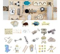 Accessoires De Planche De Bricolage En Bois, Pièces De Planche D'activités Sensorielles Pour Enfants, Jouets Pour Tout-Petits