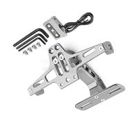 Accessoires de Plaque Lumière De Support De Support De Plaque D'immatriculation Arrière De Moto pour H-Onda CB400SF CB400SS CBR400F CB400 CB 400 2008-2012 2009(Grigio)