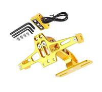 Accessoires de Plaque Lumière De Support De Support De Plaque D'immatriculation Arrière De Moto pour H-Onda CB400SF CB400SS CBR400F CB400 CB 400 2008-2012 2009(Gold)