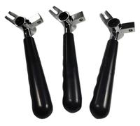 Accessoires de poignées de leviers droits, 3 pièces, couleur noire