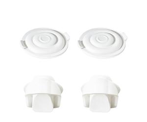 Accessoires de pompe - Membrane et valve - En silicone de qualité alimentaire - Pour tire-lait manuel Elvie - Protection contre les fuites - Membrane en silicone