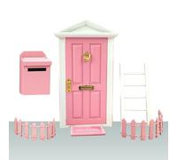 Accessoires de porte de fée miniatures, portes de fées magiques - Portes de maison de fée, portes d'elfes, échelles, clôtures, miniatures de porte de fée, boîtes aux lettres, décorations de porte