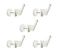 Accessoires de porte-serviettes pour radiateur comprenant 5 crochets pour porte-manteaux pour sèche-cannes, crochets en plastique pour suspendre serviette de salle de bain et peignoir (A)