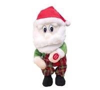 Accessoires de poupée en bois Père Noël Poupées chantant des chansons anglaises Le Père Noël sont des jouets pour enfants et beaux accessoires de poupée 36 cm (rouge, 30 x 14 x 13 cm)