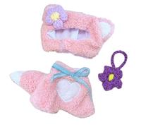 Accessoires de poupée - Tenue de poupée de mode pour poupée de 17 cm - Tissu doux - Costume d'habillage mignon - Accessoire pour enfants et filles - Jeu de rôle pour l'intérieur et l'extérieur - 16 x