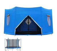 Accessoires de protection de trampoline de soleil de trampoline rond pour événements communautaires, camping, fêtes d'anniversaire | Ombre de soleil de trampoline, teinte couverture superio