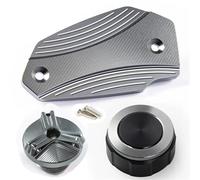 Accessoires De Protection Pour Bouchons De Réservoir De Liquide De Frein Et De Carburant Avant Et Arrière Pour Z650 Z900 Z800 2013-2024 PYPFQUMQGR(A set titanium)