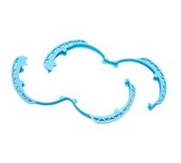 Accessoires de protection pour DJI Avata 360, cadre de protection imprimé en 3D en PL avec train d'atterrissage et aileron arrière, cache-anneau anti-collision (anneau de pare-chocs bleu)