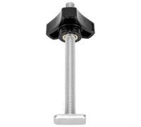 Accessoires de rail en T pour établi | Glissière M8 avec vis en T et poignée à écrou | Compatible avec les scies de table, les scies à ruban, Mil(poignée en écrou M8 + vis en T)