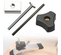 Accessoires de rail en T pour le travail du bois, vis en T M8 et poignée à écrou compatibles avec les scies de table et les scies à ruban, design en métal et plastique (M8 Slider)