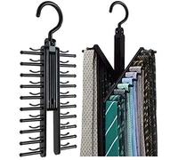 Accessoires de Rangement pour Cravate Porte-Jarretelles rglable avec Croix X charpes de Porte-Cravates Crochet 20 ranges