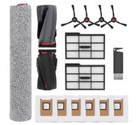 Accessoires de rechange E25 pour Eufy E25 Omni / E28 Omni aspirateur,le kit d'accessoires E28 comprend 1 brosse principale,1 balai à rouleau,4 brosses latérales,2 filtres HEPA,6 sacs à poussière