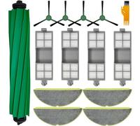 Accessoires de rechange pour aspirateur IRobot Roomba 205, pièces d'accessoires avec 1 brosse principale, 4 filtres HEPA, 4 tampons de serpillère, 4 brosses latérales, 1 outil de nettoyage, lot de 14