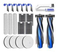 Accessoires de rechange pour aspirateur robot Deebot X12 OmniCyclone, comprend 2 brosses à rouleau principales, 6 brosses latérales, 4 filtres HEPA, 3 balais à rouleaux, 4 filtres éponge, 1 brosse de