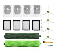 Accessoires de rechange pour iRobot Roomba i7/i7+/i3+/i4+/i6+/i8+/j7+, lot de 20 pièces de rechange comprenant 2 brosses principales, 4 filtres HEPA, 4 sacs d'aspirateur, 4 brosses latérales, 1