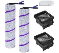 Accessoires de Rechange Rouleau pour Rowenta X-Clean 10 & Narwal S20 Pro, Kit de Pièces Détachées 2 Brosses à Rouleau, 2 Filtres HEPA, 1 Outil de Nettoyage