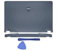 Accessoires de remplacement Compatible avec ordinateur portable 17 pouces, coque arrière LCD, charnière avant, repose-mains et boîtier inférieur, compatible avec les modèles GP76 GE76 MS-17K1 MS-17K2