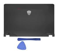 Accessoires de remplacement Compatible avec ordinateur portable 17 pouces, coque arrière LCD, charnière avant, repose-mains et boîtier inférieur, compatible avec les modèles GP76 GE76 MS-17K1 MS-17K2