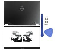 Accessoires de remplacement Compatible avec ordinateur portable 17 pouces, coque arrière LCD, charnière avant, repose-mains et boîtier inférieur, compatible avec les modèles GP76 GE76 MS-17K1 MS-17K2