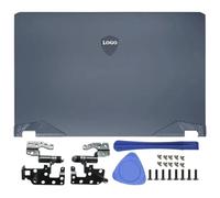 Accessoires de remplacement Compatible avec ordinateur portable 17 pouces, coque arrière LCD, charnière avant, repose-mains et boîtier inférieur, compatible avec les modèles GP76 GE76 MS-17K1 MS-17K2