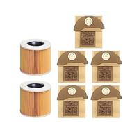 Accessoires de remplacement de pièces de rechange for aspirateur, filtres Hepa, sacs à poussière, compatibles avec Karcher WD2.250 WD2250 A2004 A2054 MV2 WD2 (Color : 7PCS)