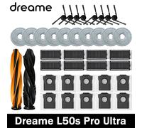 Accessoires de remplacement pour aspirateur Dreame L50s Pro Ultra : brosse principale, brosse latérale, filtre HEPA, chiffons de nettoyage, sac à poussière, pièces détachées 1 PCS