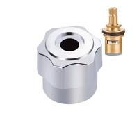 Accessoires de réparation robinet à ouverture rapide, poignée commutateur en cuivre, noyau Valve, Installation facile, raccords salle bains 1 pièces(ValveCorewithHandle-1)