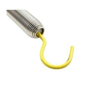 Accessoires de Ressort de Pilates Reformer Ressort d'extension de réformateur Pilates avec Crochet, équipement Pilate, Fil Musique Yoga, Ressort Tension en Acier(Yellow)
