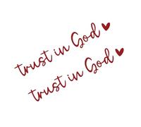 Accessoires de rétroviseur pour femme, autocollants de rétroviseur - Faites confiance à Dieu Lot de 2 autocollants de voiture | Autocollants de voiture, accessoires de rétroviseur pour la famille, les