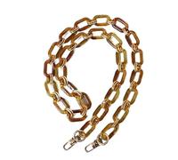 Accessoires de sac à main for femme - Chaîne en résine acrylique avec perles blanches - Sangle de luxe for femme - Chaîne d'embrayage mignonne - Chaîne de sac (couleur : blanc 85 cm)(Amber 118cm)