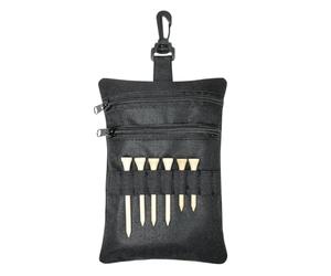 Accessoires de sac de golf, organisateur à fermeture éclair multicouche, 1 tissu Oxford 20x14 cm, fermeture éclair de rangement pour balles, pochette de golf, outil utilitaire sur le parcours, pour ad