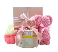 Accessoires de salle de bain avec boule de bain et serviette d'ours, cadeau de fête des mères, panier cadeau relaxant pour femme, panier cadeau unique pour enseignante, petite amie, femme, elle, sœur,