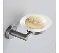 Accessoires de Salle de Bain Gris Ensemble Porte-brossage en Laiton WC Roll Paper Paper Shelf Rail Douche de Douche Mural Crochet Coie-sèche-Cheveux, Barre de Serviette Unique LWX