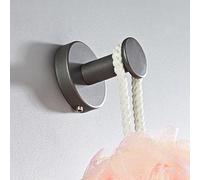Accessoires de Salle de Bain Gris Ensemble Porte-brossage en Laiton WC Roll Paper Paper Shelf Rail Douche de Douche Mural Crochet Coie-sèche-Cheveux, Barre de Serviette Unique LWX