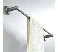 Accessoires de Salle de Bain Gris Ensemble Porte-brossage en Laiton WC Roll Paper Paper Shelf Rail Douche de Douche Mural Crochet Coie-sèche-Cheveux, Barre de Serviette Unique LWX