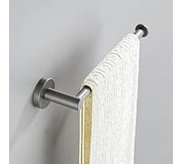 Accessoires de Salle de Bain Gris Ensemble Porte-brossage en Laiton WC Roll Paper Paper Shelf Rail Douche de Douche Mural Crochet Coie-sèche-Cheveux, Barre de Serviette Unique LWX