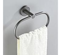 Accessoires de Salle de Bain Gris Ensemble Porte-brossage en Laiton WC Roll Paper Paper Shelf Rail Douche de Douche Mural Crochet Coie-sèche-Cheveux, Barre de Serviette Unique LWX