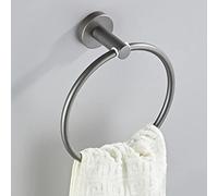 Accessoires de Salle de Bain Gris Ensemble Porte-brossage en Laiton WC Roll Paper Paper Shelf Rail Douche de Douche Mural Crochet Coie-sèche-Cheveux, Barre de Serviette Unique LWX