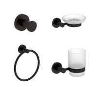 Accessoires de salle de bain JACOB DELAFON Collection Eo noir mat