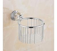 Accessoires de Salle de Bain Modernes Ensemble avec étagère de Douche en Laiton Silver Crystal Papier de Toilette Mur Mur-Serviette Barre de Serviette et Porte-Pinceau Toilet LWX