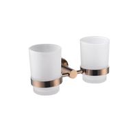 Accessoires de Salle de Bains en Or Rose Brillant, Porte-Serviettes en Acier Inoxydable 304, Porte-Rouleau de Papier Toilette, Porte-mouchoirs, Double Tasse, Crochets pour Barre à Serviettes