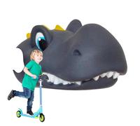 Accessoires de scooter dinosaure, poignées de dinosaure, accessoires de trottinette pour , décoration de guidon, jouets, décoration de rouleau en silicone, tête de dinosaure pour vélo de